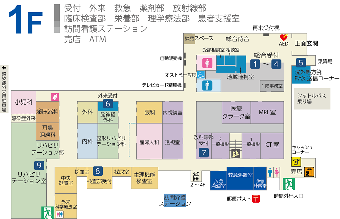 病院案内図1F