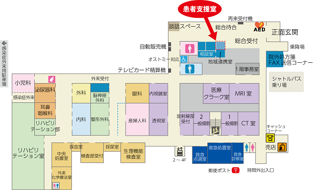 患者支援室マップ