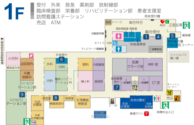 病院案内図1F